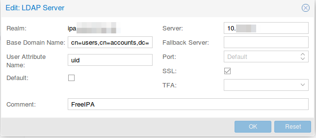 proxmox mit ldap auth